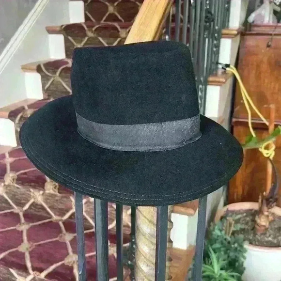 Vintage TNLee Neumann Endler 100% Wool Black Hat Union made USA. Good condition - Picture 11 of 13